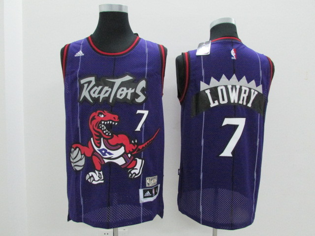 2017 NBA Toronto Raptors #7 Kyle Lowry Purple Jerseys